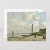 Light house at Honfleur, 1864-66 (パネル油) ポストカード (正面/裏面)