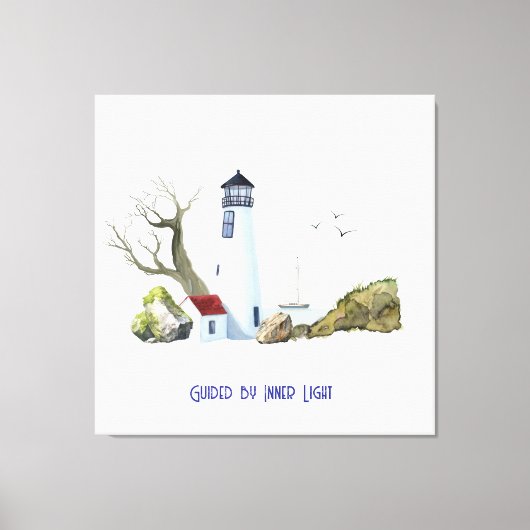 Light house painting キャンバスプリント (正面)