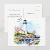 Light House  We Moved New Home Moving New Root ポストカード (正面/裏面)