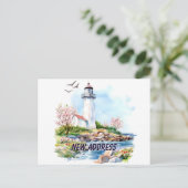 Light House  We Moved New Home Moving New Root ポストカード (スタンド正面)