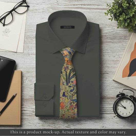 Light Impressionist Floral Necktie ネクタイ