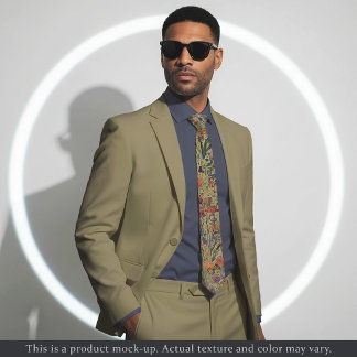 Light Impressionist Floral Necktie ネクタイ