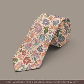 Light Impressionist Floral Necktie ネクタイ