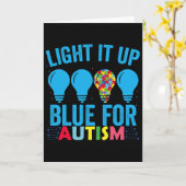Light It Up Blue Autism Awareness Month 1  カード (黄色い花)