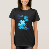 Light It Up Blue Autism Awareness Month Puzzle But Tシャツ (正面)