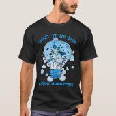 Light It Up Blue Autism  I Wear Blue For Awareness Tシャツ (正面)