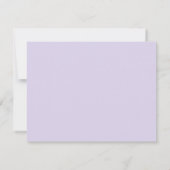Light Lavender Modern Wavy Border Note card 招待状 (裏面)