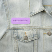 Light Lilac Lavender Modern Professional 名札 (インサイチュ)