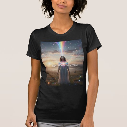 Light Mind Open Heart — Divine Feminine Awakening  Tシャツ (正面)