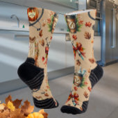 Light Mocha Monogram Nurse Essentials Crew Socks ソックス