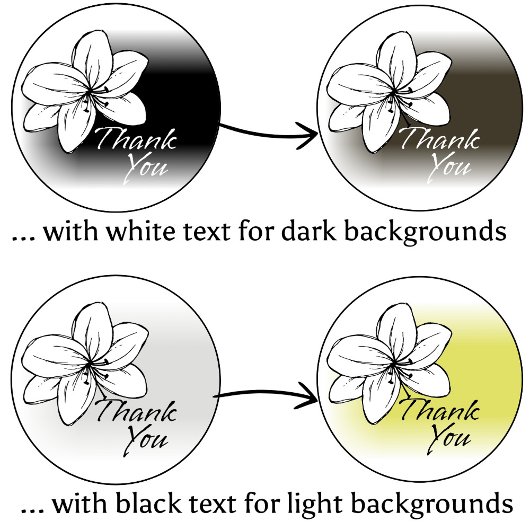 Light Modern Minimal Gray Flower Drawing Thank You シール