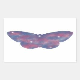 Light Moth Starscapeステッカー 長方形シール