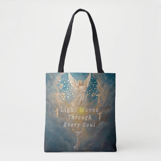 Light Moves Through Every Soul Tote Bag – Celestia トートバッグ (正面)