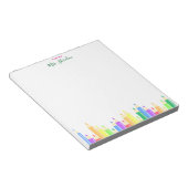 Light Multicolor Kindergarten Teacher Notepad ノートパッド (アングル)