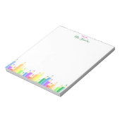 Light Multicolor Kindergarten Teacher Notepad ノートパッド (回転)