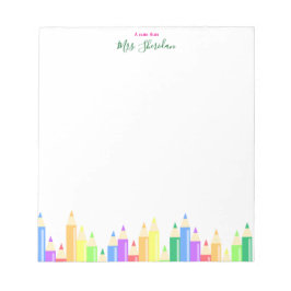Light Multicolor Kindergarten Teacher Notepad ノートパッド
