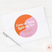 Light My Fire Modern Product Label ラウンドシール (封筒)