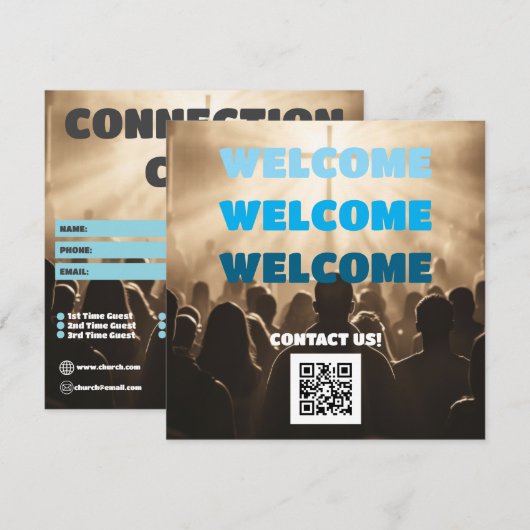 Light of Fellowship Church Connection Card カード (正面/裏面)