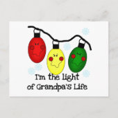 Light of Grandpa's Life Holiday Tシャツとギフト シーズンポストカード (正面)
