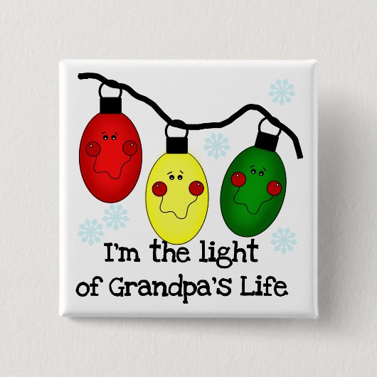 Light of Grandpa's Life Holiday Tシャツとギフト 缶バッジ (正面)