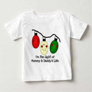 Light of Mommy and Daddy's Life T-shirts and Gift ベビーTシャツ