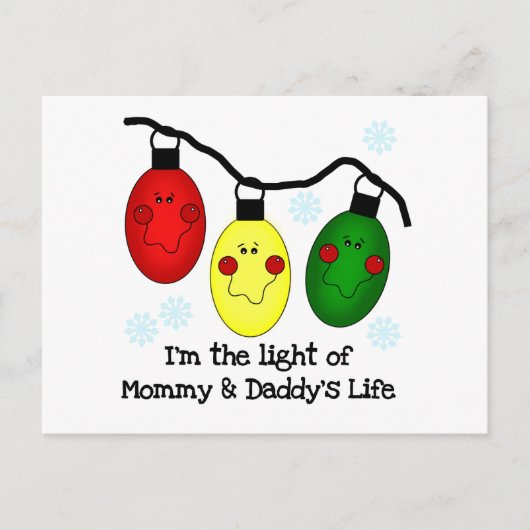 Light of Mommy and Daddy's Life T-shirts and Gift ポストカード (正面)