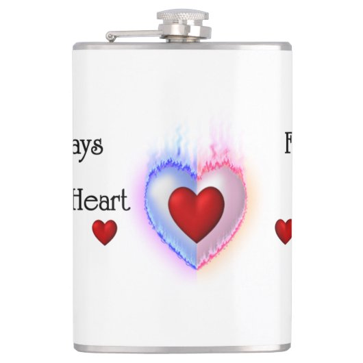 Light Of My Life 8oz Vinyl 包まれた Flask フラスク (正面)