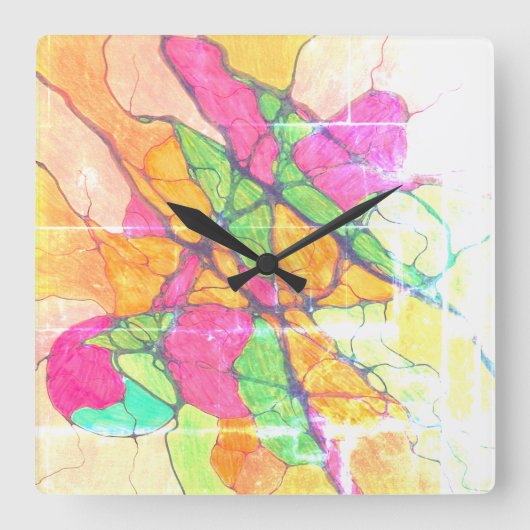 Light of the room スクエア壁時計 (正面)