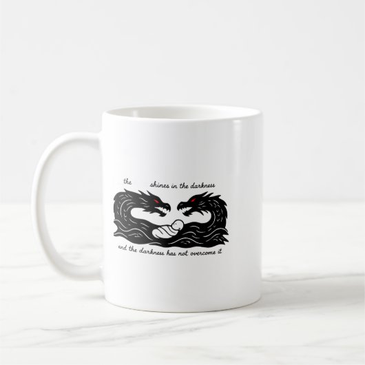 Light Of The World Baby Jesus Christian Design コーヒーマグカップ (左)