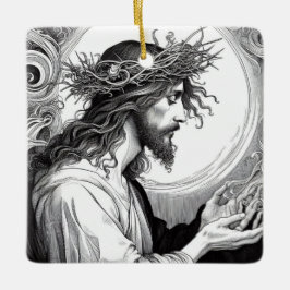 Light of the World Jesus Christmas セラミックオーナメント