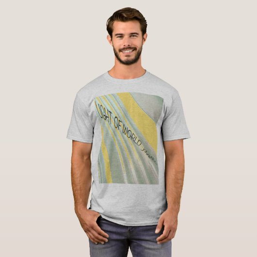 Light of World John 8:12 Bible verse sunny bright Tシャツ (正面フル)
