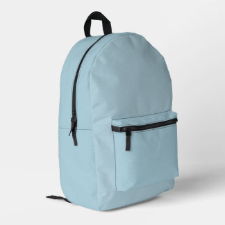 Light Oyster Blue Backpack   プリントバックパック