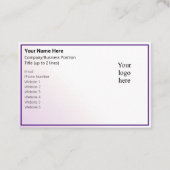 Light Peri Tint & Royal Purple Online Biz Logo 名刺 (正面)