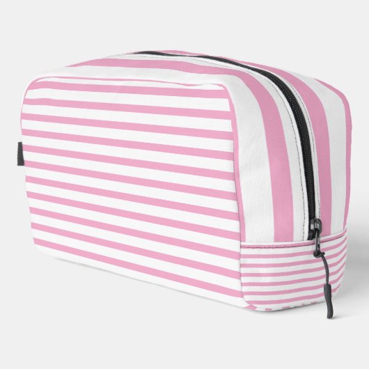Light Pink and White Striped Toiletry Bag  ドップキット (右コーナー)