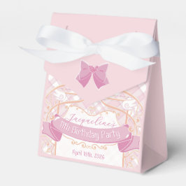 Light Pink Art Nouveau Princess Birthday フェイバーボックス