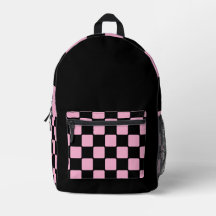Light Pink & Black Unique Pattern for School