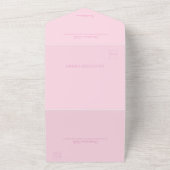 Light pink Bridal Shower All in One Invitation オールインワン招待状 (外側)