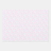 Light Pink Christmas Tree Gifts ラッピングペーパーシート (正面3)