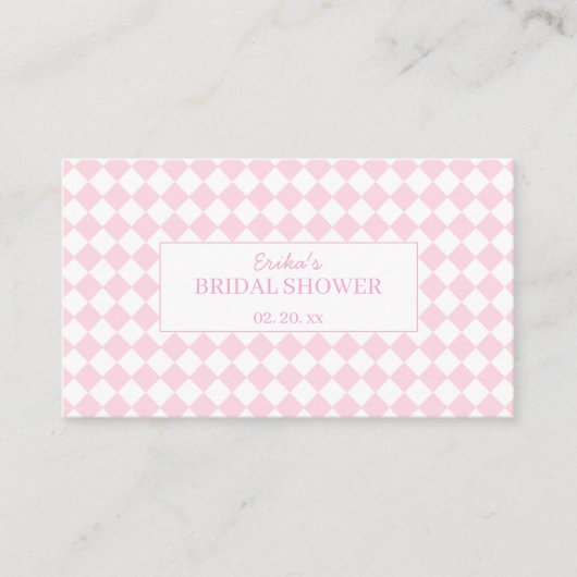 Light pink Classic Design Bridal Enclosure Card エンクロージャーカード (正面)