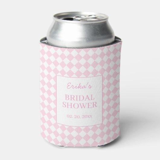 Light pink Classic design Bridal Shower Cooler 缶クーラー (缶正面)
