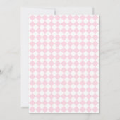 Light pink Classic design Bridal Shower Invitation 招待状 (裏面)