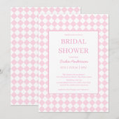 Light pink Classic design Bridal Shower Invitation 招待状 (正面/裏面)