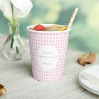 Light pink Classic design Bridal Shower Paper cup 紙コップ