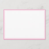 Light pink Classic design Flat Note Card ノートカード (正面)