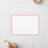 Light pink Classic design Flat Note Card ノートカード (正面/裏面インサイチュ)