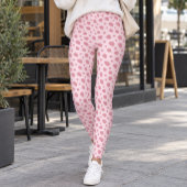 Light Pink Dalmatian Spots レギンス