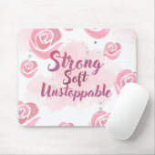 Light Pink feminine Mouse pad マウスパッド (マウス)