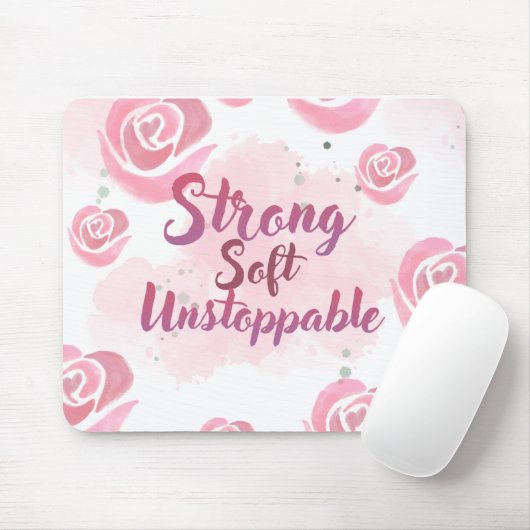 Light Pink feminine Mouse pad マウスパッド (マウス)