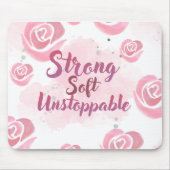 Light Pink feminine Mouse pad マウスパッド (正面)