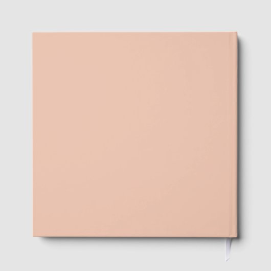 Light Pink & Gold Frame Autumn Wedding Guest Book ゲストブック (裏面)